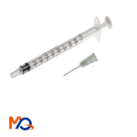 Seringue à insuline 1ml avec aiguille à côté