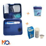 Coffret glucomètre (Lecteur glycémie + Autopiqueur + 60 Bandelettes + 60 Lancettes )