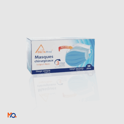 Masque chirurgical Type II avec élastique fin pour protection respiratoire