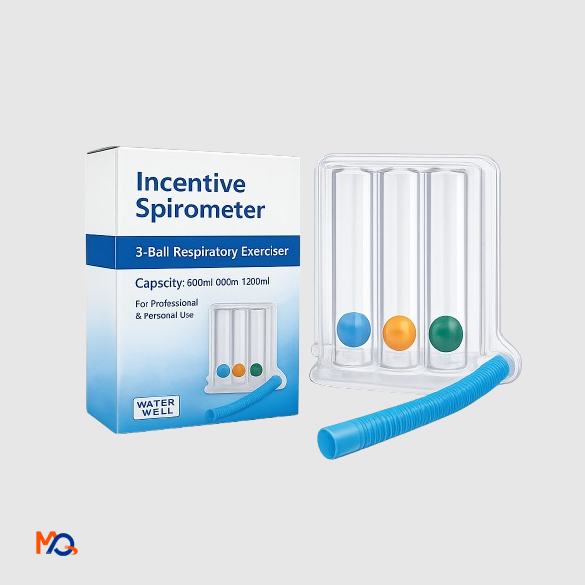 spirometre incitatif (2) Spiromètre incitatif volumétrique pour rééducation respiratoire plage 600–1200 ml